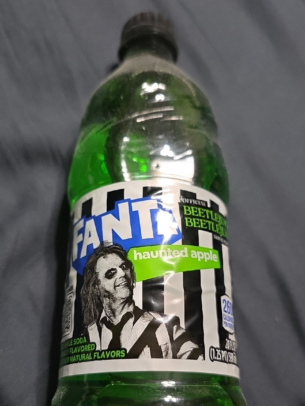 Fanta Haunted Apple Green Soda Bottle